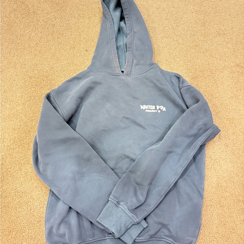 White Fox Charcoal Hoodie